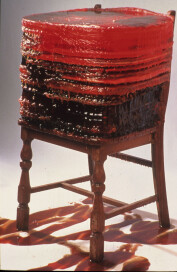 Candy hanging sculpture by kathleen griffin